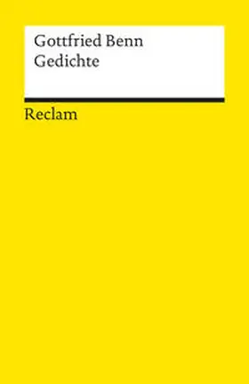 Benn / Perels | Gedichte | Buch | 978-3-15-008480-9 | sack.de