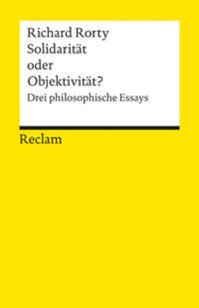 Rorty |  Solidarität oder Objektivität? | Buch |  Sack Fachmedien