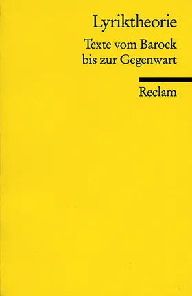 Völker |  Lyriktheorie | Buch |  Sack Fachmedien