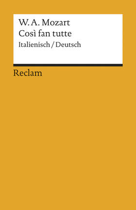 Mozart / Da Ponte |  Cosi fan tutte | Buch |  Sack Fachmedien