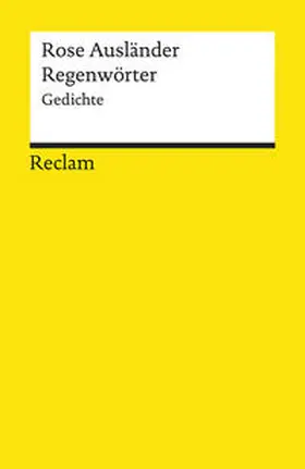 Braun / Ausländer |  Regenwörter | Buch |  Sack Fachmedien