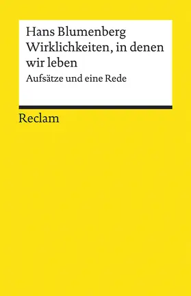 Blumenberg |  Wirklichkeiten, in denen wir leben | Buch |  Sack Fachmedien