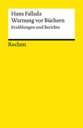 Fallada / Gansel |  Warnung vor Büchern | Buch |  Sack Fachmedien