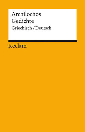 Archilochos / Steinmann |  Gedichte | Buch |  Sack Fachmedien