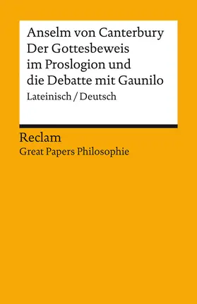 Goebel / Tapp |  Der Gottesbeweis im Proslogion und die Debatte mit Gaunilo | Buch |  Sack Fachmedien