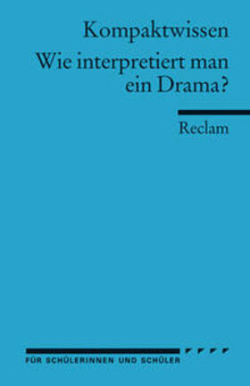  Wie interpretiert man ein Drama? | Buch |  Sack Fachmedien