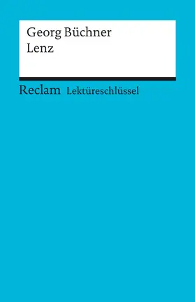 Büchner / Pelster |  Lenz. Lektüreschlüssel für Schüler | Buch |  Sack Fachmedien