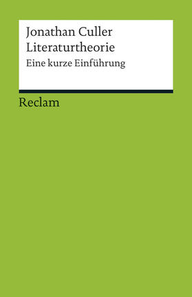 Culler |  Literaturtheorie | Buch |  Sack Fachmedien