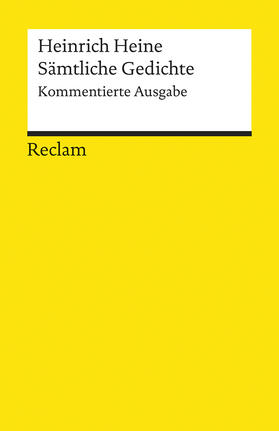 Heine / Kortländer |  Sämtliche Gedichte | Buch |  Sack Fachmedien