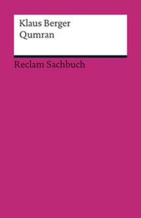 Berger |  Qumran | Buch |  Sack Fachmedien