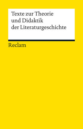 Geisenhanslüke / Rauch |  Texte zur Theorie und Didaktik der Literaturgeschichte | Buch |  Sack Fachmedien