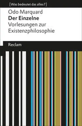 Marquard / Wetz | Der Einzelne | Buch | 978-3-15-019086-9 | sack.de