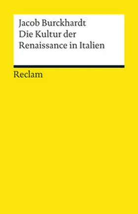 Burckhardt / Rehm |  Die Kultur der Renaissance in Italien | Buch |  Sack Fachmedien