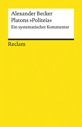 Becker |  Platons "Politeia" | Buch |  Sack Fachmedien