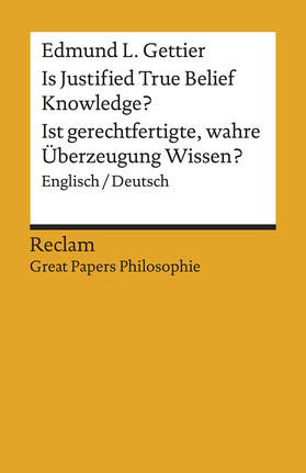 Gettier / Weber / Yolcu |  Is Justified True Belief Knowledge? / Ist gerechtfertigte, wahre Überzeugung Wissen? | Buch |  Sack Fachmedien