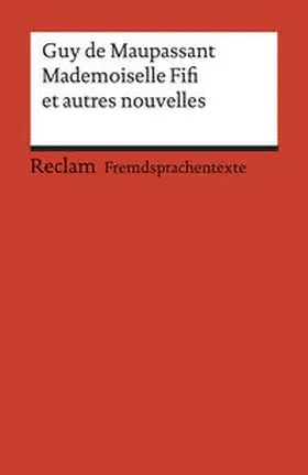 Maupassant / Stoppel |  Mademoiselle Fifi et autres nouvelles | Buch |  Sack Fachmedien