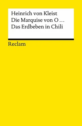 Kleist |  Die Marquise von O... · Das Erdbeben in Chili. Erzählungen. Textausgabe mit Anhang/Worterklärungen und Nachwort | eBook | Sack Fachmedien