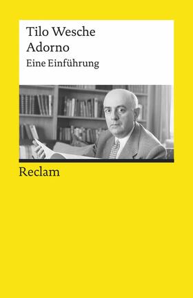 Wesche |  Adorno. Eine Einführung | eBook | Sack Fachmedien