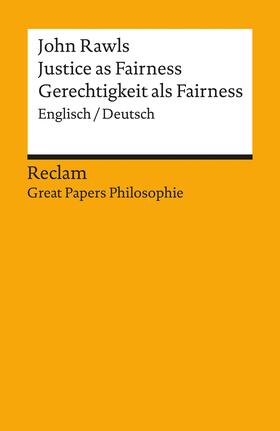 Rawls / Mieth / Rosenthal |  Justice as Fairness / Gerechtigkeit als Fairness (Englisch/Deutsch) | eBook | Sack Fachmedien