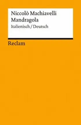 Machiavelli / Scherer |  Mandragola. Italienisch/Deutsch | eBook | Sack Fachmedien