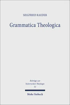 Raeder |  Grammatica Theologica | Buch |  Sack Fachmedien