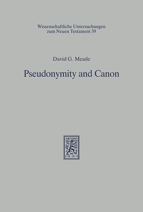 Meade |  Pseudonymity and Canon | Buch |  Sack Fachmedien