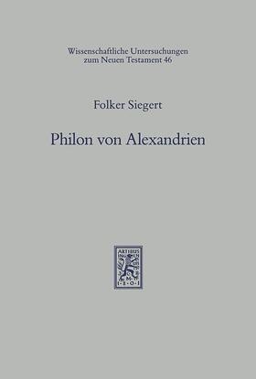 Siegert |  Philon von Alexandrien | Buch |  Sack Fachmedien