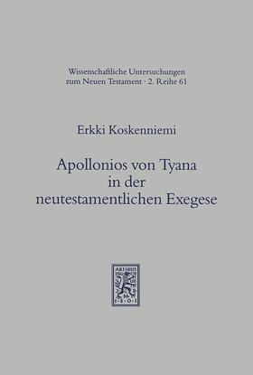 Koskenniemi |  Apollonios von Tyana in der neutestamentlichen Exegese | Buch |  Sack Fachmedien