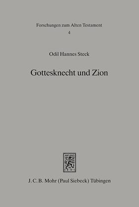 Steck |  Gottesknecht und Zion | Buch |  Sack Fachmedien