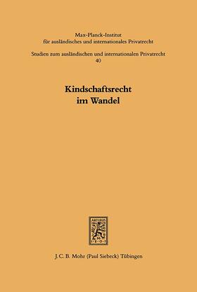 Dopffel |  Kindschaftsrecht im Wandel | Buch |  Sack Fachmedien