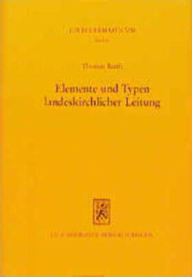 Barth |  Elemente und Typen landeskirchlicher Leitung | Buch |  Sack Fachmedien