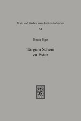 Ego |  Targum Scheni zu Ester | Buch |  Sack Fachmedien