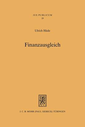 Häde |  Haede, U: Finanzausgleich | Buch |  Sack Fachmedien