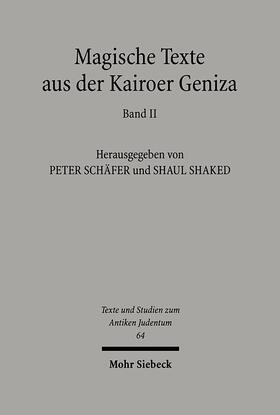 Schäfer / Shaked / Veltri |  Magische Texte aus der Kairoer Geniza | Buch |  Sack Fachmedien
