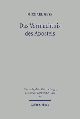 Gese |  Das Vermächtnis des Apostels | Buch |  Sack Fachmedien