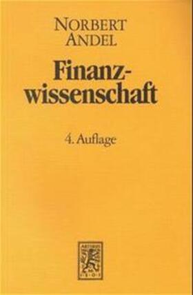 Andel |  Andel, N: Finanzwissenschaft Kt | Buch |  Sack Fachmedien