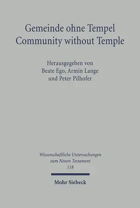 Ego / Ehlers / Lange |  Gemeinde ohne Tempel /Community without Temple | Buch |  Sack Fachmedien