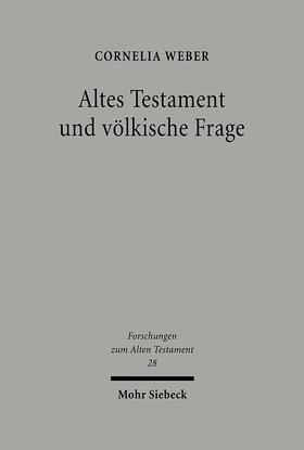 Weber |  Weber, C: Altes Testament und völkische Frage | Buch |  Sack Fachmedien