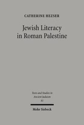 Hezser |  Jewish Literacy in Roman Palestine | Buch |  Sack Fachmedien