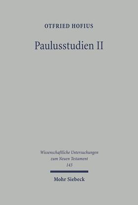 Hofius |  Paulusstudien | Buch |  Sack Fachmedien