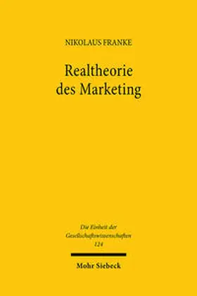 Franke |  Realtheorie des Marketing | Buch |  Sack Fachmedien