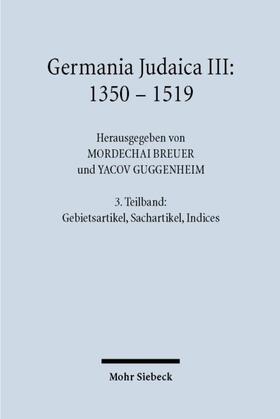 Maimon / Breuer / Guggenheim |  Germania Judaica | Buch |  Sack Fachmedien