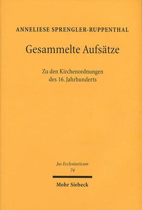 Sprengler-Ruppenthal |  Sprengler-Ruppenthal, A: Gesammelte Aufsätze | Buch |  Sack Fachmedien