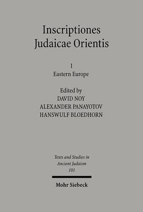 Noy / Panayotov / Bloedhorn |  Inscriptiones Judaicae Orientis | Buch |  Sack Fachmedien