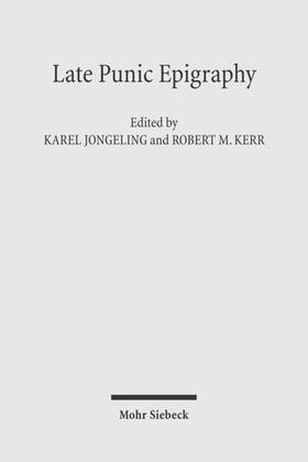 Jongeling / Kerr |  Late Punic Epigraphy | Buch |  Sack Fachmedien
