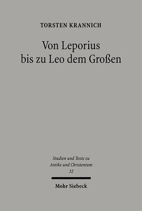 Krannich |  Von Leporius bis zu Leo dem Großen | Buch |  Sack Fachmedien