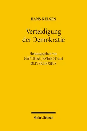 Kelsen / Jestaedt / Lepsius |  Verteidigung der Demokratie | Buch |  Sack Fachmedien