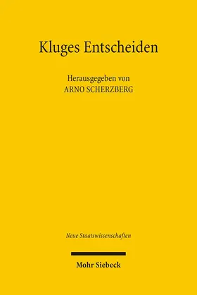 Scherzberg / Betsch / Blanke |  Kluges Entscheiden | Buch |  Sack Fachmedien