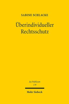 Schlacke |  Überindividueller Rechtsschutz | Buch |  Sack Fachmedien