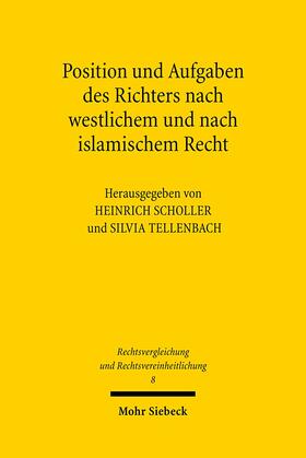 Scholler / Tellenbach |  Position und Aufgaben des Richters | Buch |  Sack Fachmedien